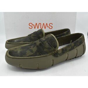 Swims | Shoes | Swims Braided Lace Olive Green Loafers With 